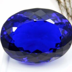Stunning Dark Blue 174.50 ct. Tanzanite; Certified Natural, Oval Cut